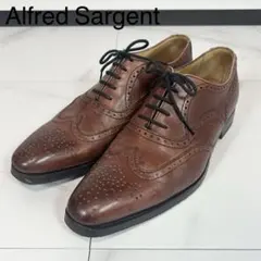 希少❗️Alfred Sargent ウィングチップ　ストレートチップ　革靴のサムネイル