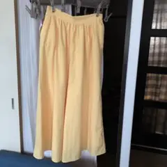 イエロー ガウチョパンツ Mサイズ