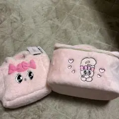 【未使用】エスターバニー　ふわふわバニティポーチ ミニトートバッグ セット