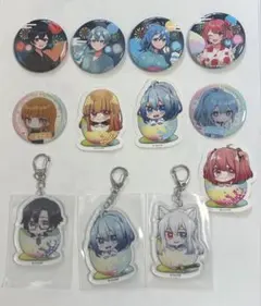 からぴち カラフルピーチ アクキー 缶バッジ ステッカー セット 別売り可能⭕️