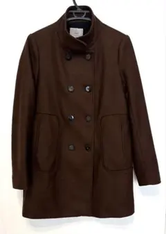 ブラウン スタンドカラー