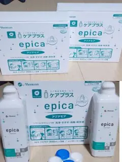 【値下げ中】Menicon epica アクアモア 300mL×11本 ケア用品のサムネイル