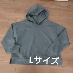 グレー フード付き パーカーとスカートセットアップ Lサイズ