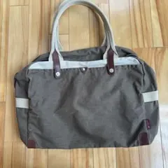 ブラウンキャンバストートバッグ