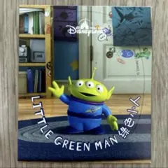 リトルグリーンメンステッカー トイストーリーシール 約６.５×５．５センチ