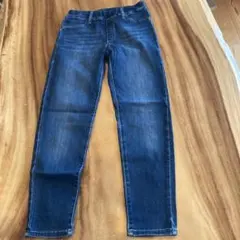 ユニクロ　ダークブルー ストレートパンツ 140