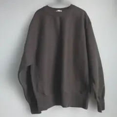 S メンズ カーキ オーバーサイズ トレーナー gu 長袖 冬