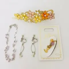 ラプンツェル　アクセサリーセット　イヤーカフ　ヘアクリップ 花のサムネイル