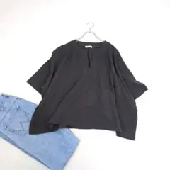 【フリークスストア】ゆったり七分袖 ポンチョTシャツ『F』コットン　プルオーバー