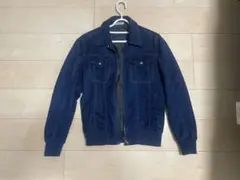 ZARA ザラ ネイビー フェイクスエード ジャケット ZARA