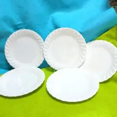 ケーキ皿　5枚セット　NIKKO　Fine Bone China　白　新品のサムネイル