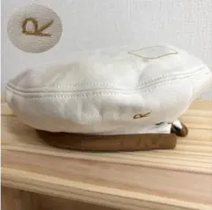 美品【現行】45R 裏起毛 コットン ベレー帽 R刺繍