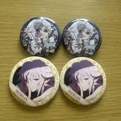 未使用 fgo マーリン 缶バッチ アクリルキーホルダー 2個セット Fate
