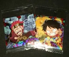 ワンピースウエハース10 ルフィ＆キッドGR 2枚セット