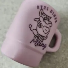 BT21 Diner Mang マグカップ 薄紫色