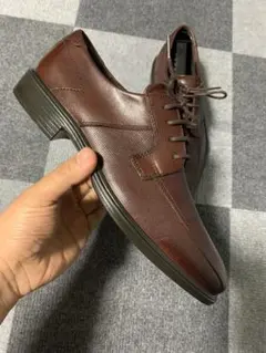 ECCOブラウンレザー レースアップシューズ 40サイズ