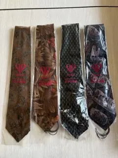 柄物ネクタイ4本セット