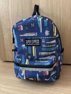 【美品】moujonjon 新幹線 リュック ブルー