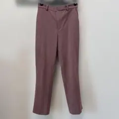 ユニクロ　スマートアンクルパンツパープル M ベルトループ付き　くすみピンク