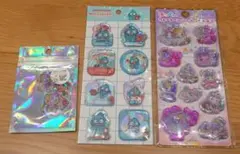 ほっぺちゃん ハンギョドン　キティーちゃん　ホログラム　ウォーター　シール