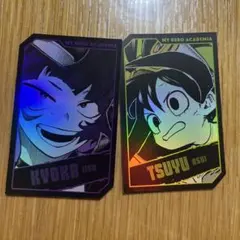 僕のヒーローアカデミア キャラクターズホロカードコレクション　耳郎響香　蛙吹梅雨