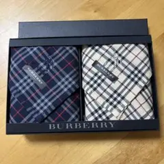 北7494】BURBERRY ハンカチ 4枚セット ギフトボックス - メルカリ