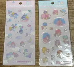 正規品〉リトルツインスターズ キラぷくシール 2枚セット