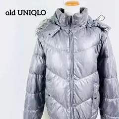 00s old UNIQLO 光沢　プレミアムダウンジャケット　Y2K 短丈