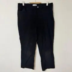 美品　カルバンクライン ストレッチ スリムパンツ ブラック 12 大きいサイズ