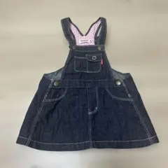 MIKI HOUSE デニムジャンバースカートM80-90サイズ