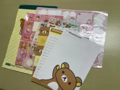 リラックマ　メモ帳シールセット