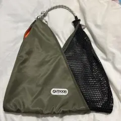 RISLEY×OUTDOOR バッグ カーキ ブラック メッシュのサムネイル