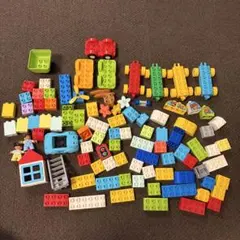 レゴデュプロ　緑　コンテナ　ブロックセット 車両・フィギュア付き