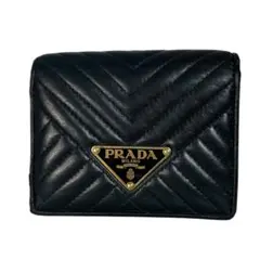 美品✨ PRADA プラダ 二つ折り 長財布　ブラック　マルチカラー ブラック/ピンク サフィアーノマルチカラー財布 | PRADA
