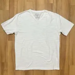 ユニオンステーション Vネック Tシャツ メンズビギ 半袖ホワイト 白 XLのサムネイル