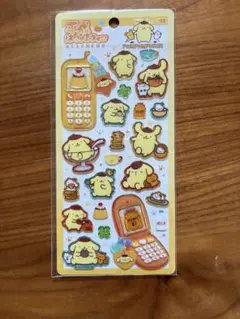 サンリオ　ポムポムプリン　平成はっぴーフォン シール　ステッカー