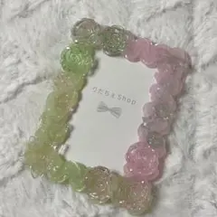 匿名配送 ホイップデコトレカケース 硬貨ケース ハンドメイド 量産型 緑 ピンク