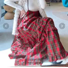 Alley by w closetフリルティアードキャミワンピース チェック