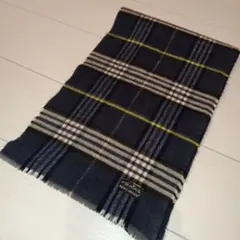 メンズ マフラー ネイビー チェック