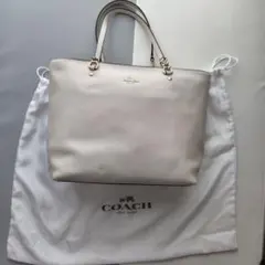 【美品】COACH トートバッグ ホワイト