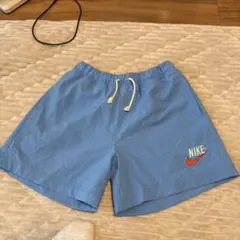 Nike 水色 チェック柄 ショートパンツ P