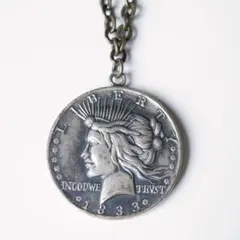 ココア様専用】1923年 リバティ女神と白頭ワシ/ 1ドル銀貨ペンダント