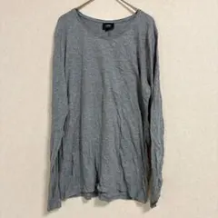 お得✨Mossimo【XL】長袖 クルーネック Tシャツ グレーのサムネイル