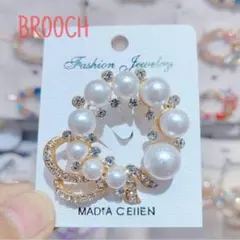 ブローチ パール リボン 卒業式 入学式 フォーマル コサージュ コート