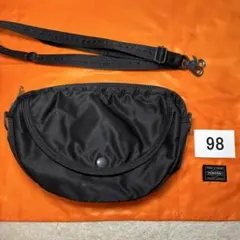 98 美品　ポーター　タンカー　ショルダーバッグ　ブラック