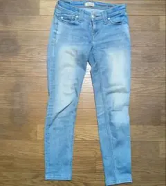 ヤヌーク ライトブルー パトリシアスキニーデニム 24インチ