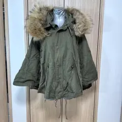 限定モデル グレッグローレン オリーブグリーン ファー付きモッズ 