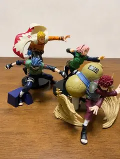 NARUTO カカシ　ナルト　サクラ　我愛羅4体セットのサムネイル