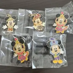 ディズニー　缶バッジ　キーホルダー