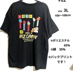 PEZ レディース　PICK A PEZ CANDY Tシャツ 3L ブラックのサムネイル